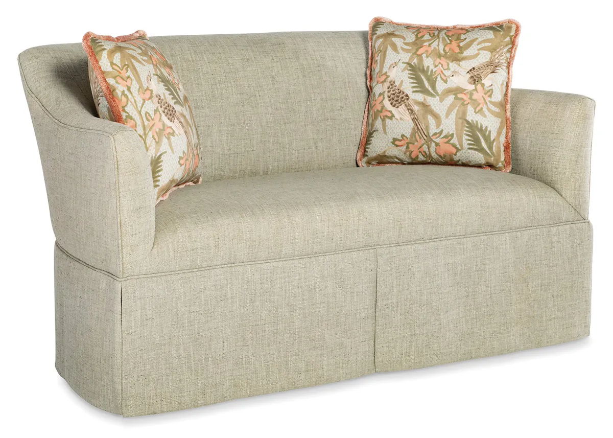 Jessica Charles 7101SK Colleen Skirted Settee Jessica Charles 7101SK Colleen Skirted Settee