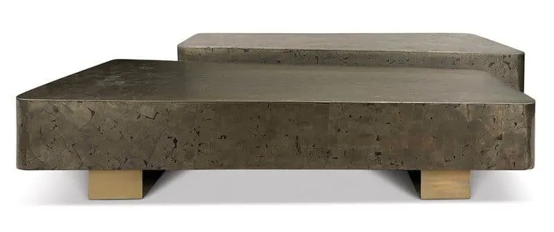 Ambella Home 74007-920-001 Tavish Pyrite Cocktail Table – Set of 2