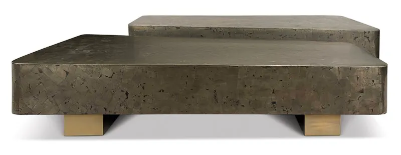 Ambella Home 74007-920-001 Tavish Pyrite Cocktail Table - Set of 2 Ambella Home 74007-920-001 Tavish Pyrite Cocktail Table - Set of 2