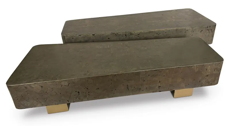 Ambella Home 74007-920-001 Tavish Pyrite Cocktail Table - Set of 2 Ambella Home 74007-920-001 Tavish Pyrite Cocktail Table - Set of 2