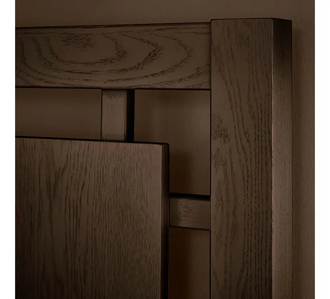 Vaughan Bassett 840-557-050B-502-555 Queen Floating Panel Bed With Footboard Storage In Dark Oak Vaughan Bassett 840-557-050B-502-555 Queen Floating Panel Bed With Footboard Storage In Dark Oak