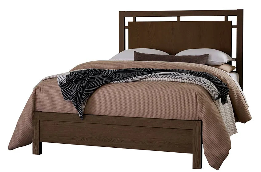 Vaughan Bassett 840-557-755-922 Queen Floating Panel Bed In Dark Oak Vaughan Bassett 840-557-755-922 Queen Floating Panel Bed In Dark Oak