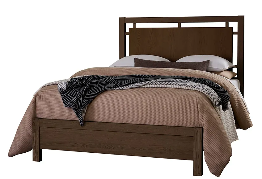 Vaughan Bassett 840-557-755-922 Queen Floating Panel Bed In Dark Oak Vaughan Bassett 840-557-755-922 Queen Floating Panel Bed In Dark Oak