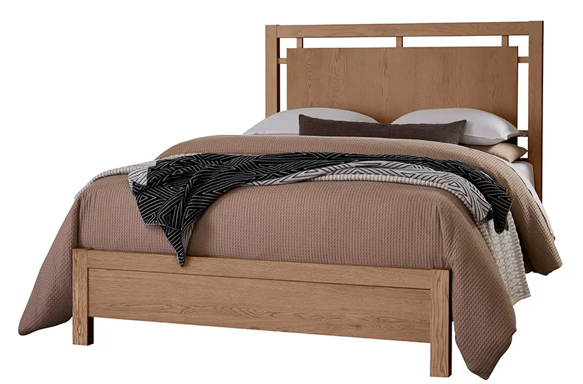 Vaughan Bassett 842-557-755-922 Queen Floating Panel Bed In Dark Oak Vaughan Bassett 842-557-755-922 Queen Floating Panel Bed In Dark Oak
