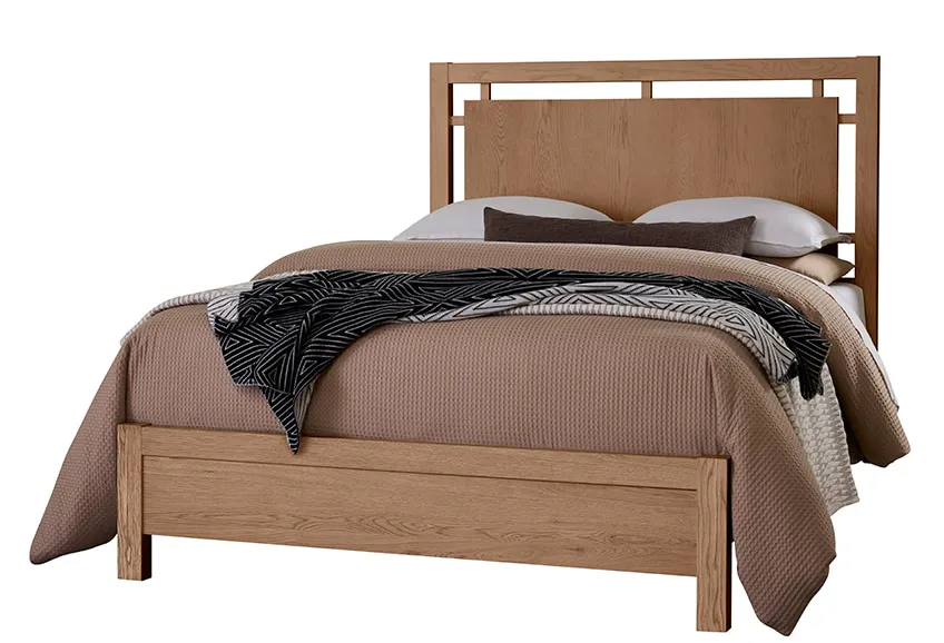 Vaughan Bassett 842-557-755-922 Queen Floating Panel Bed In Dark Oak Vaughan Bassett 842-557-755-922 Queen Floating Panel Bed In Dark Oak