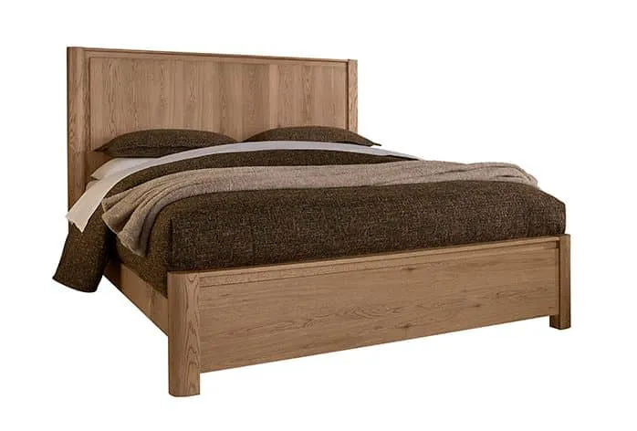 Vaughan Bassett 842-668-866-944-MS1 Cal King Radius Poster Bed In Blond Oak
