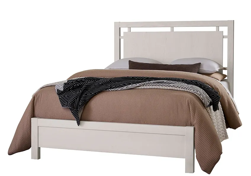 Vaughan Bassett 844-667-766-944-MS1 Cal King Floating Panel Bed In Dark Oak