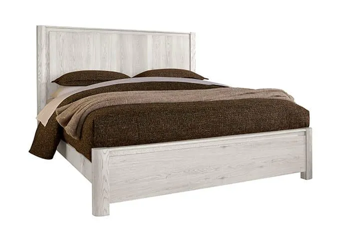 Vaughan Bassett 844-668-866-944-MS1 Cal King Radius Poster Bed In Soft White Oak