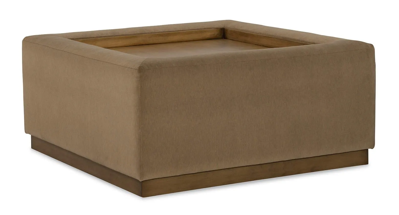 Jessica Charles 8840 Alba Cocktail Ottoman With Wood Tray