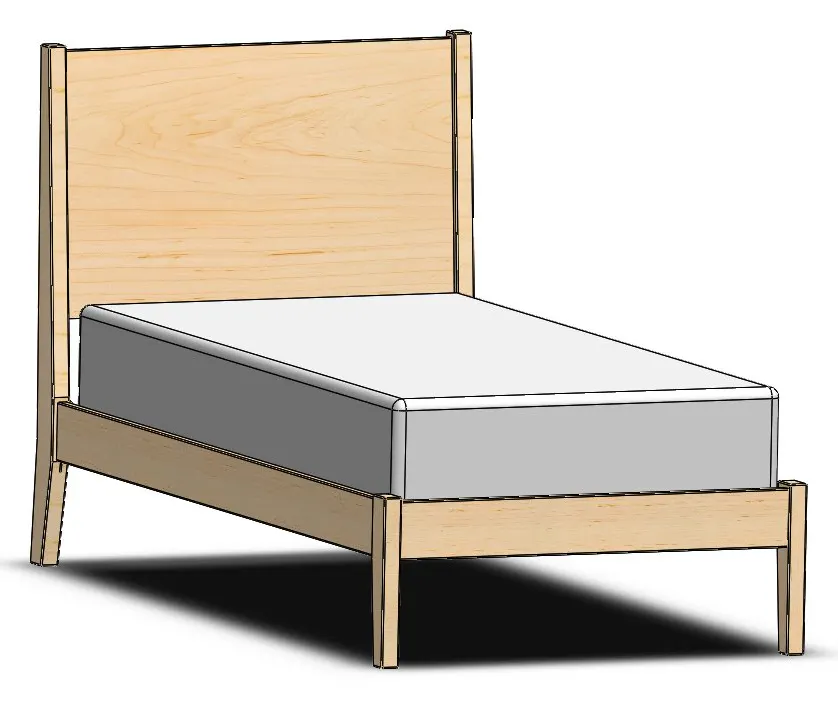 Durham 249-704 Legacy Twin Common Platform Bed Durham 249-704 Legacy Twin Common Platform Bed