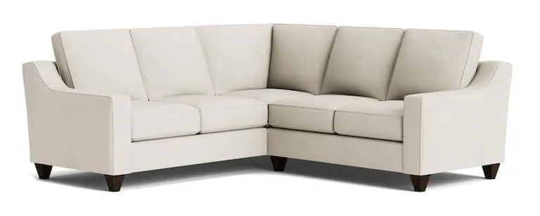 Bassett Furniture CWS00-L4161SF-KIT26 True Custom Wide Slope Arm L-Shaped Sectional
