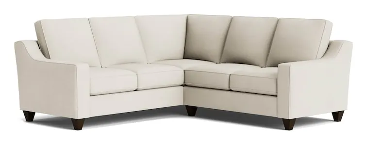 Bassett Furniture CWS00-L4161SF-KIT26 True Custom Wide Slope Arm L-Shaped Sectional Bassett Furniture CWS00-L4161SF-KIT26 True Custom Wide Slope Arm L-Shaped Sectional