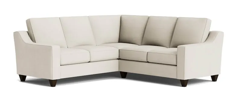 Bassett Furniture CWS00-L4161SF-KIT26 True Custom Wide Slope Arm L-Shaped Sectional Bassett Furniture CWS00-L4161SF-KIT26 True Custom Wide Slope Arm L-Shaped Sectional