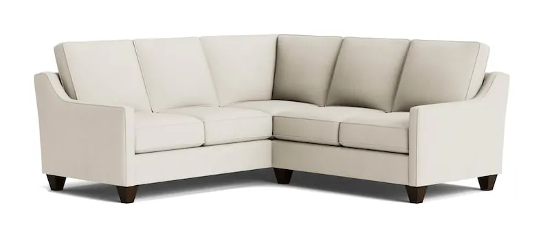 Bassett Furniture C900-L4161SF-KIT26 True Custom Slope Arm L-Shaped Sectional Bassett Furniture C900-L4161SF-KIT26 True Custom Slope Arm L-Shaped Sectional