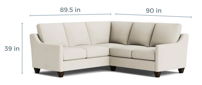 Bassett Furniture C900-L4161SF-KIT26 True Custom Slope Arm L-Shaped Sectional Bassett Furniture C900-L4161SF-KIT26 True Custom Slope Arm L-Shaped Sectional
