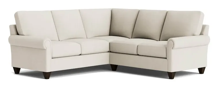 Bassett Furniture C300-L4161SF-KIT26 True Custom Panel Arm L-Shaped Sectional Bassett Furniture C300-L4161SF-KIT26 True Custom Panel Arm L-Shaped Sectional
