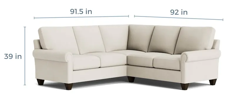 Bassett Furniture C300-L4161SF-KIT26 True Custom Panel Arm L-Shaped Sectional Bassett Furniture C300-L4161SF-KIT26 True Custom Panel Arm L-Shaped Sectional