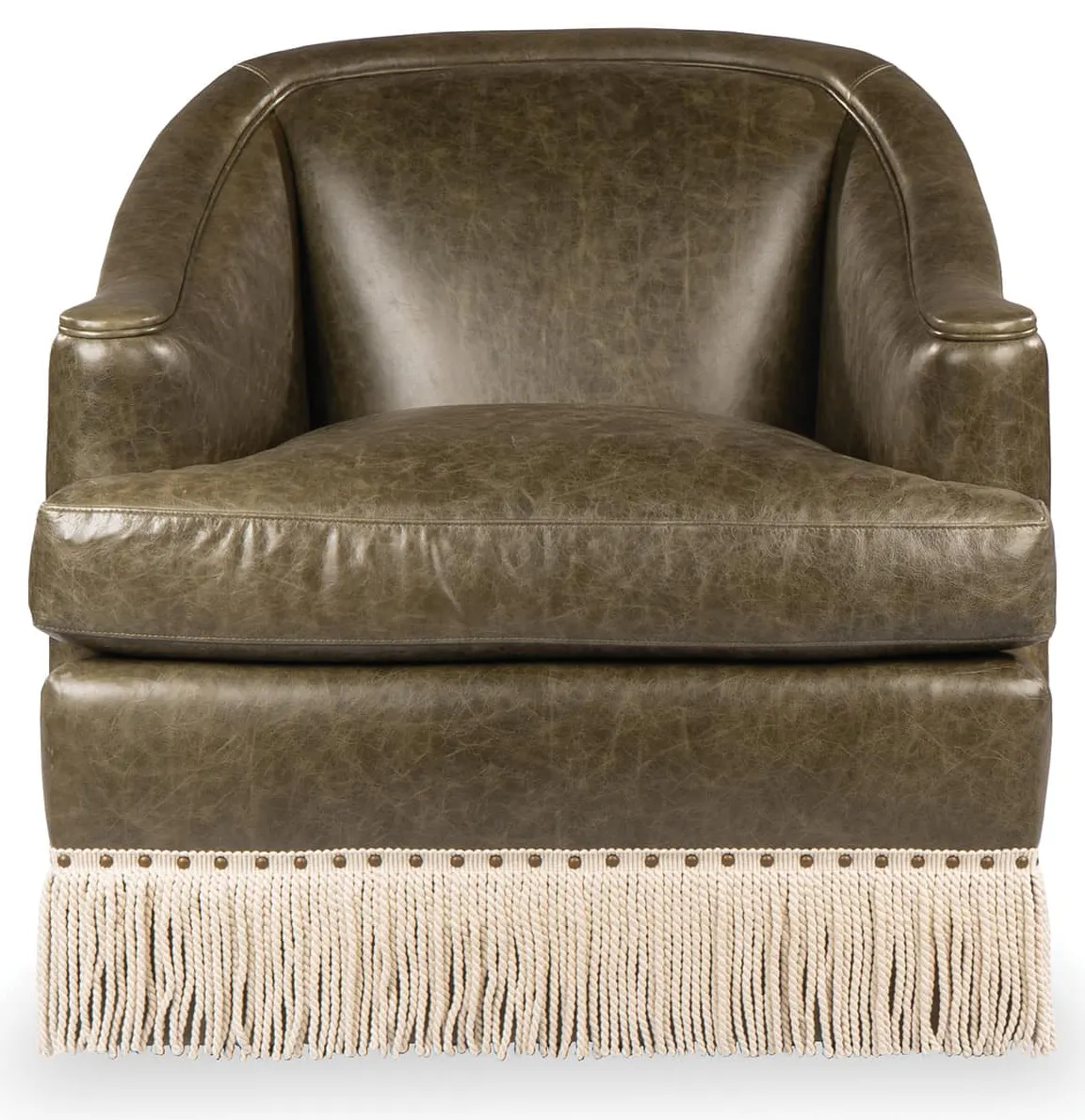 Hancock and Moore CJ6996-S Regency Swivel Chair with Bullion Hancock and Moore CJ6996-S Regency Swivel Chair with Bullion