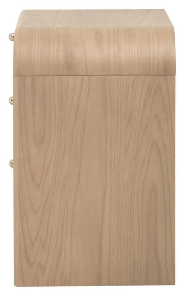 Essentials For Living 5280.NAT-OAK Cannes 3-Drawer Nightstand Essentials For Living 5280.NAT-OAK Cannes 3-Drawer Nightstand