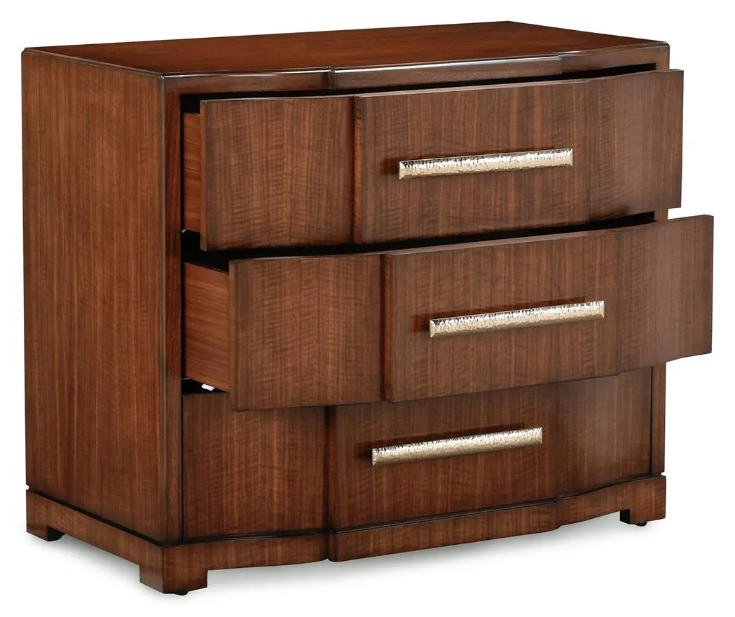 John Richard EUR-01-0552 Marcello Three-Drawer Nightstand John Richard EUR-01-0552 Marcello Three-Drawer Nightstand