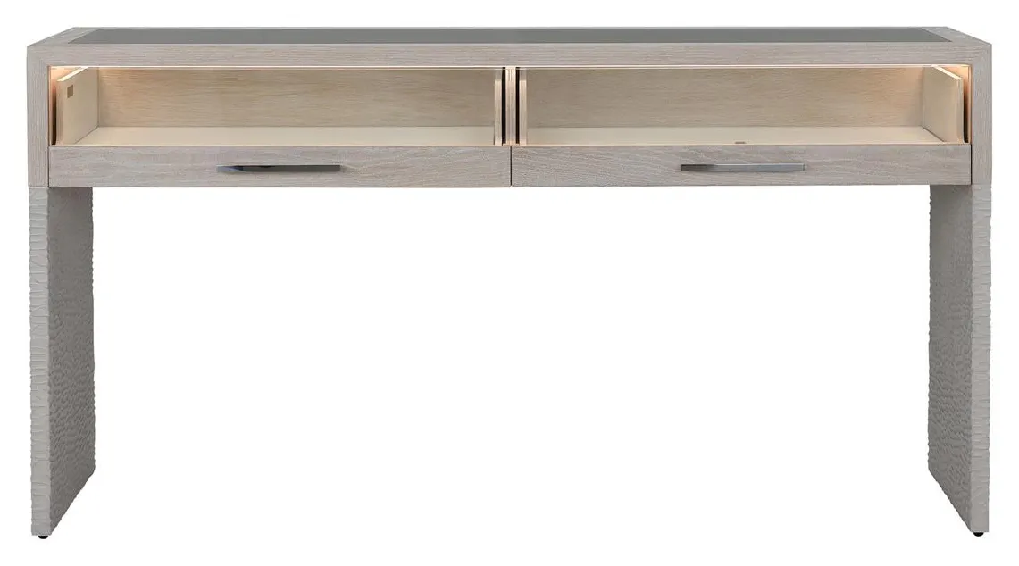 John Richard EUR-02-0414 Galicia Two-Drawer Lighted Console Table John Richard EUR-02-0414 Galicia Two-Drawer Lighted Console Table