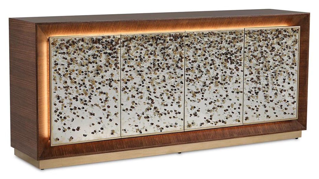 John Richard EUR-04-0887 Macallan Four-Door Lighted Credenza John Richard EUR-04-0887 Macallan Four-Door Lighted Credenza
