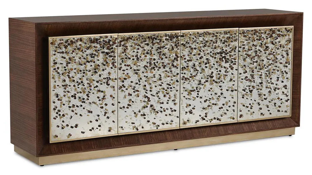 John Richard EUR-04-0887 Macallan Four-Door Lighted Credenza John Richard EUR-04-0887 Macallan Four-Door Lighted Credenza