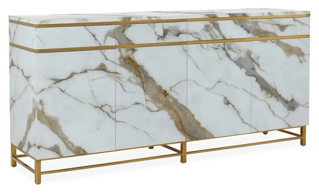 John Richard EUR-04-0900 Marbled Four-Door Sideboard John Richard EUR-04-0900 Marbled Four-Door Sideboard