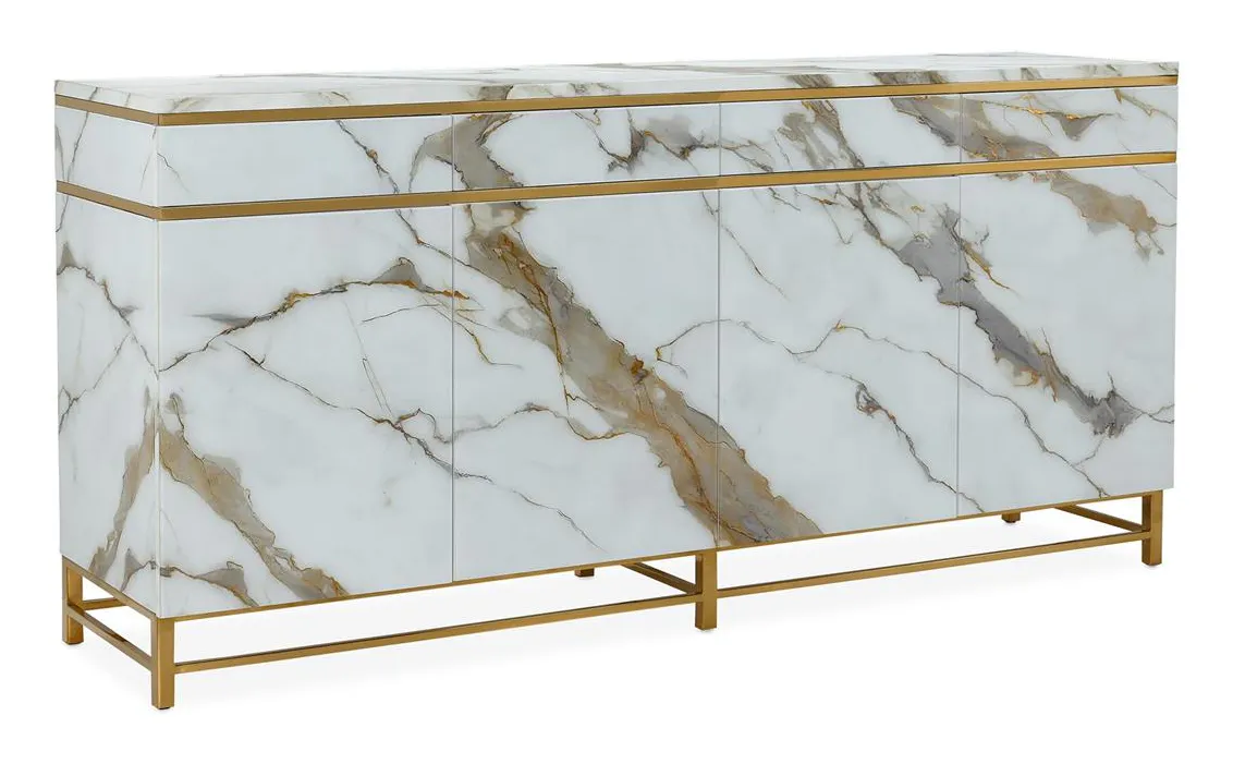 John Richard EUR-04-0900 Marbled Four-Door Sideboard John Richard EUR-04-0900 Marbled Four-Door Sideboard