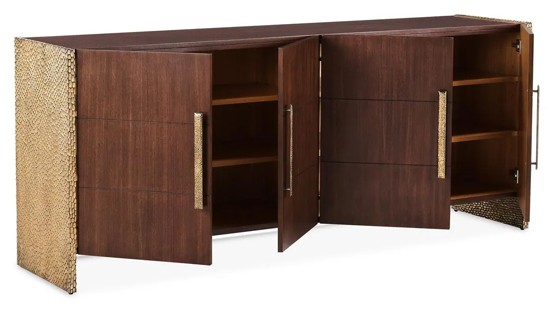 John Richard EUR-04-0912 Cameroon Four-Door Credenza John Richard EUR-04-0912 Cameroon Four-Door Credenza