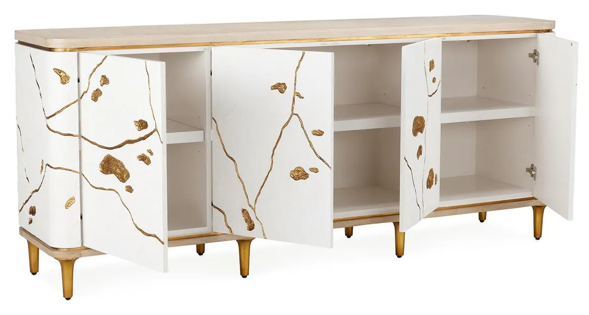 John Richard EUR-04-0950 Kintsugi Four-Door Sideboard John Richard EUR-04-0950 Kintsugi Four-Door Sideboard