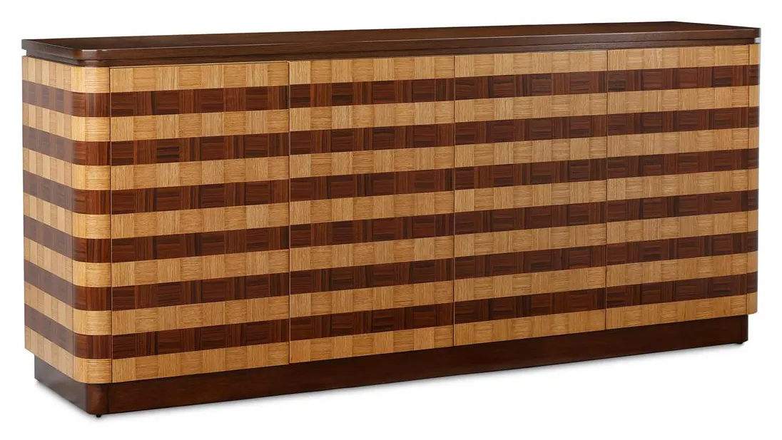 John Richard EUR-04-0953 Stripe Four-Door Credenza John Richard EUR-04-0953 Stripe Four-Door Credenza