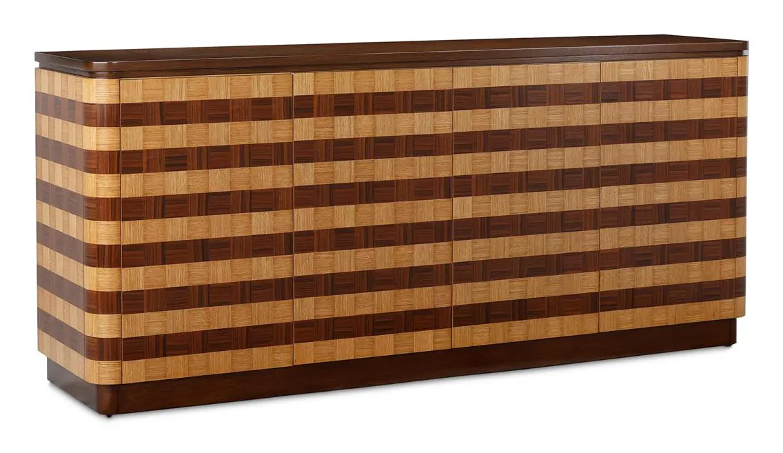 John Richard EUR-04-0953 Stripe Four-Door Credenza John Richard EUR-04-0953 Stripe Four-Door Credenza