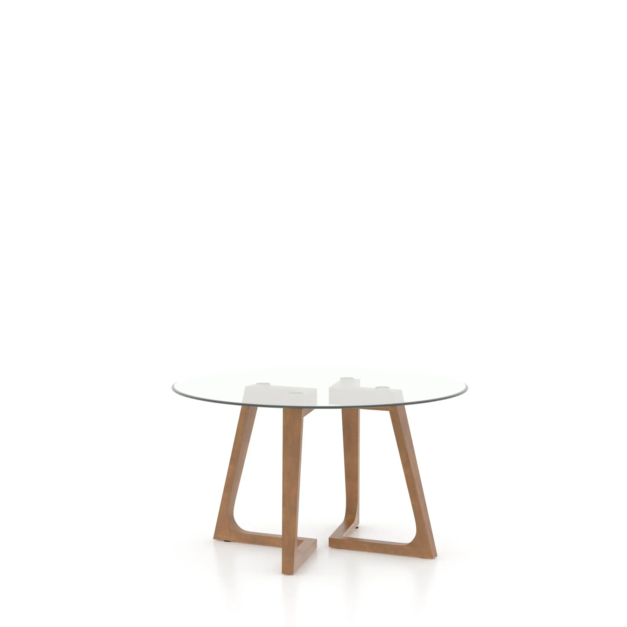 Canadel GRN05454CL25MMNNF Round Glass Table – Base MN