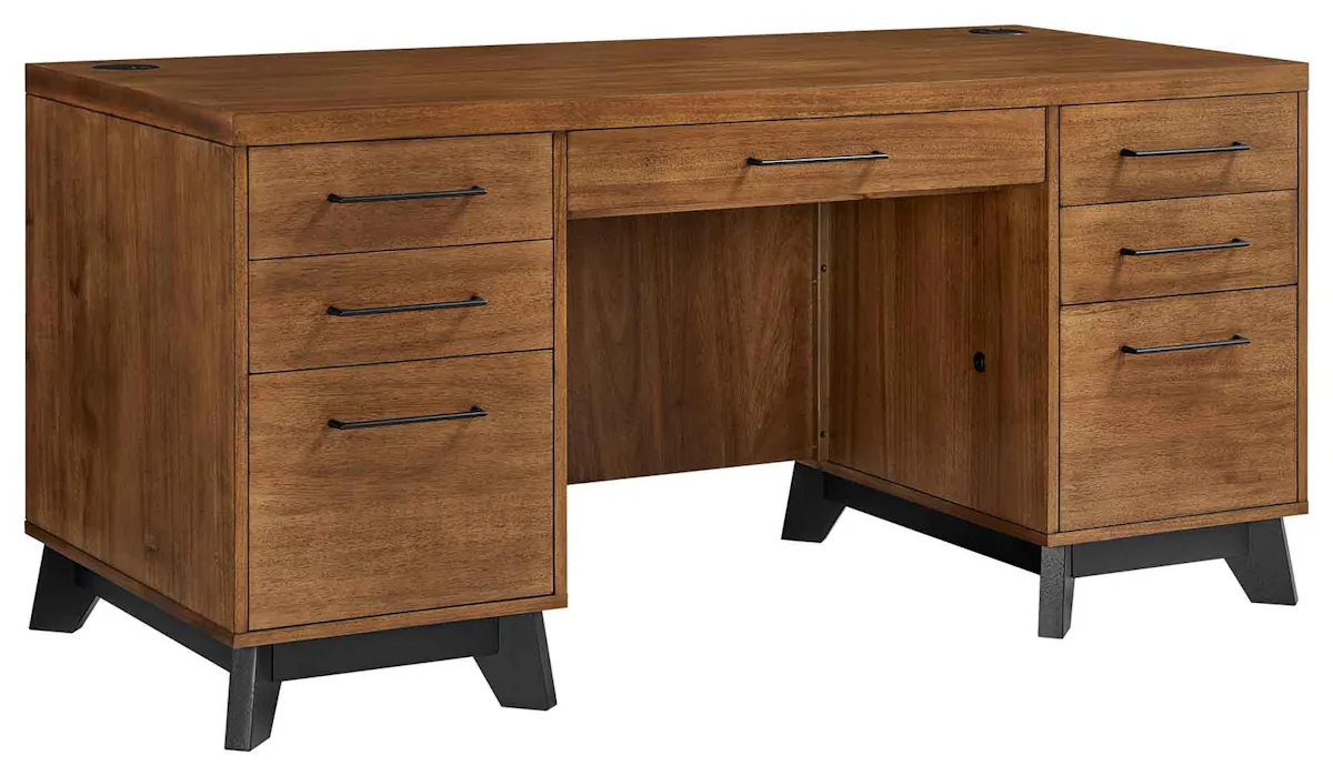 Martin Furniture IMAV640 Avery 64″ W Double Pedestal Desk Martin Furniture IMAV640 Avery 64″ W Double Pedestal Desk