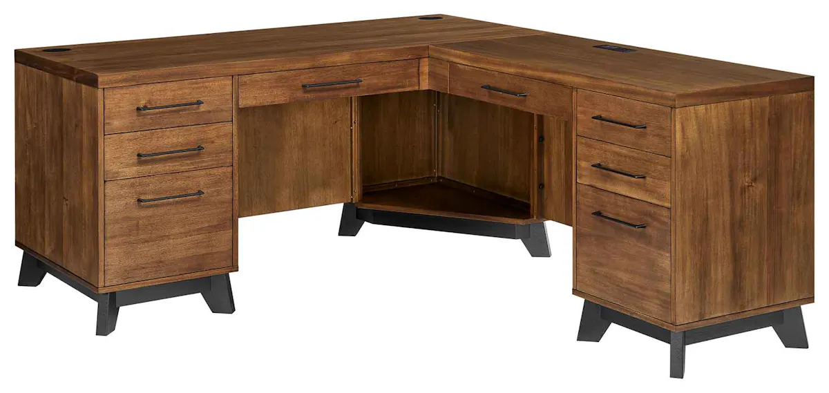 Martin Furniture IMAV664R-KIT Avery Pedestal L-Desk Martin Furniture IMAV664R-KIT Avery Pedestal L-Desk