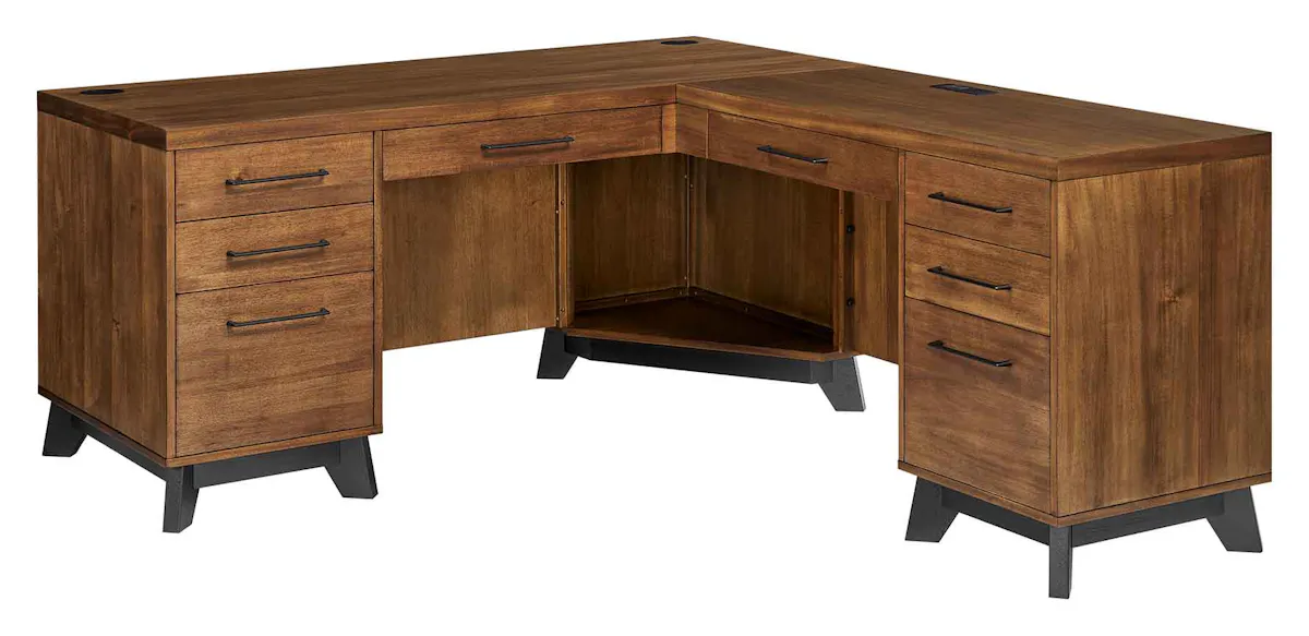 Martin Furniture IMAV664R-KIT Avery Pedestal L-Desk Martin Furniture IMAV664R-KIT Avery Pedestal L-Desk