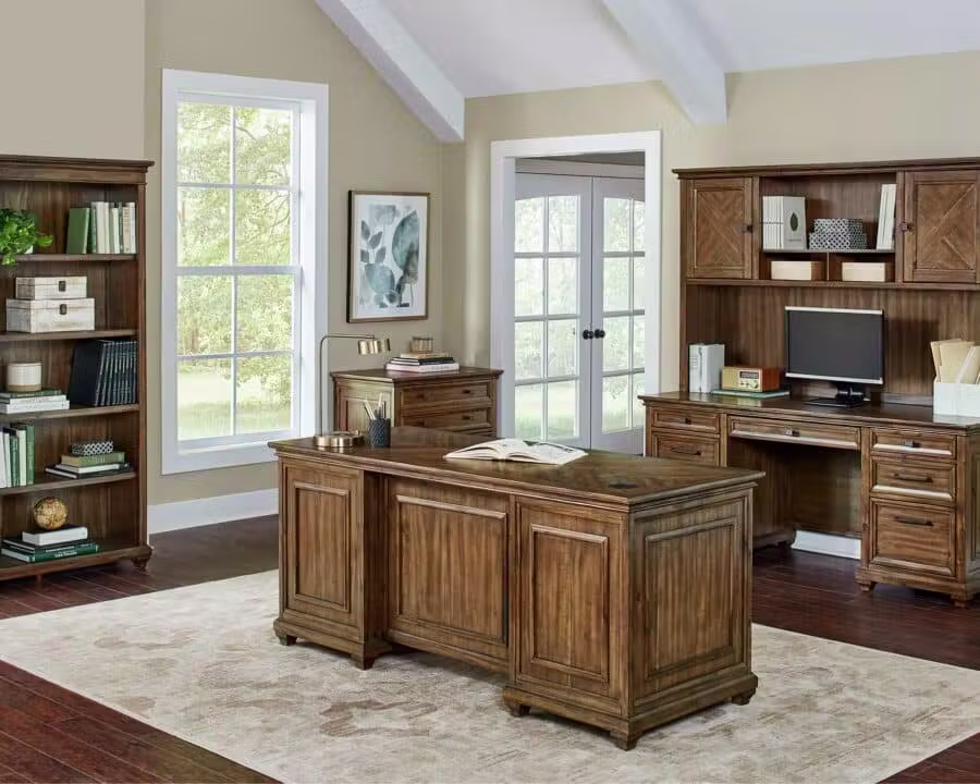 Martin Furniture IMPR680 Porter 68″ W Double Pedestal Desk Martin Furniture IMPR680 Porter 68″ W Double Pedestal Desk