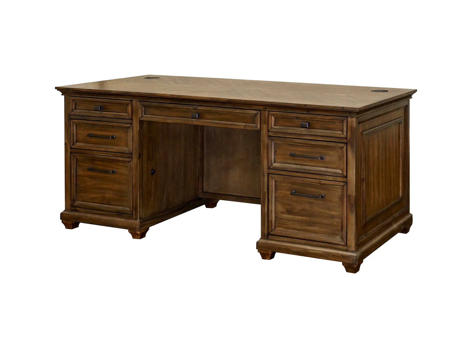 Martin Furniture IMPR680 Porter 68″ W Double Pedestal Desk