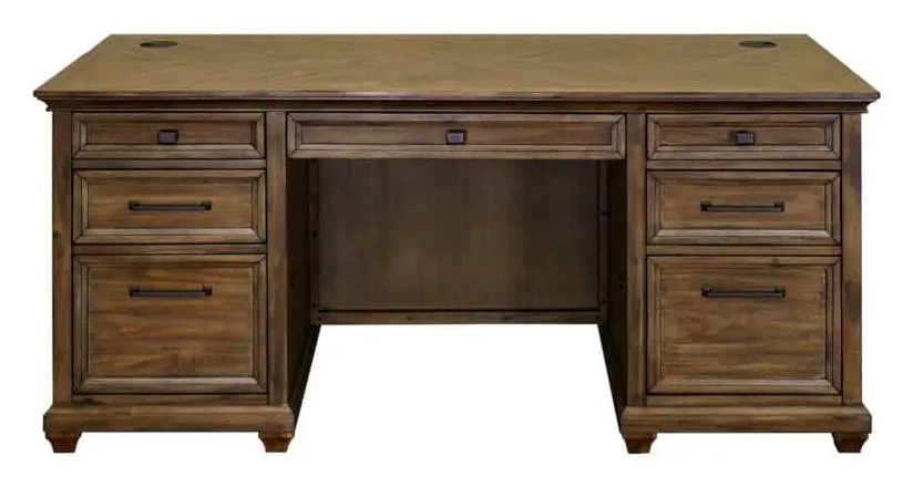 Martin Furniture IMPR680 Porter 68″ W Double Pedestal Desk Martin Furniture IMPR680 Porter 68″ W Double Pedestal Desk