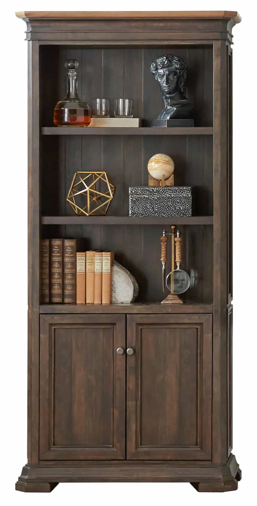 Martin Furniture IMSA3678D Sonoma 78″ H Bookcase with Doors Martin Furniture IMSA3678D Sonoma 78″ H Bookcase with Doors