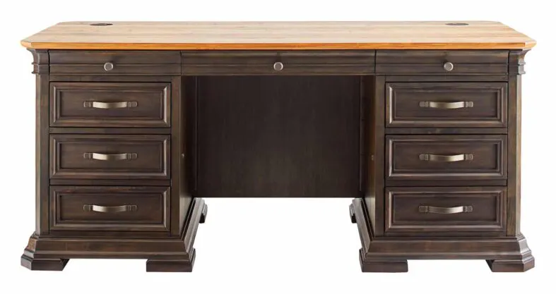 Martin Furniture IMSA680 Sonoma 68″ W Double Pedestal Desk Martin Furniture IMSA680 Sonoma 68″ W Double Pedestal Desk