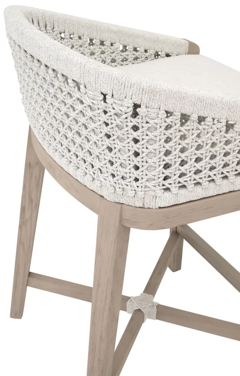 Essentials For Living 6795CS.WHT/WHT/W-ET Montecito Outdoor Counter Stool Essentials For Living 6795CS.WHT/WHT/W-ET Montecito Outdoor Counter Stool
