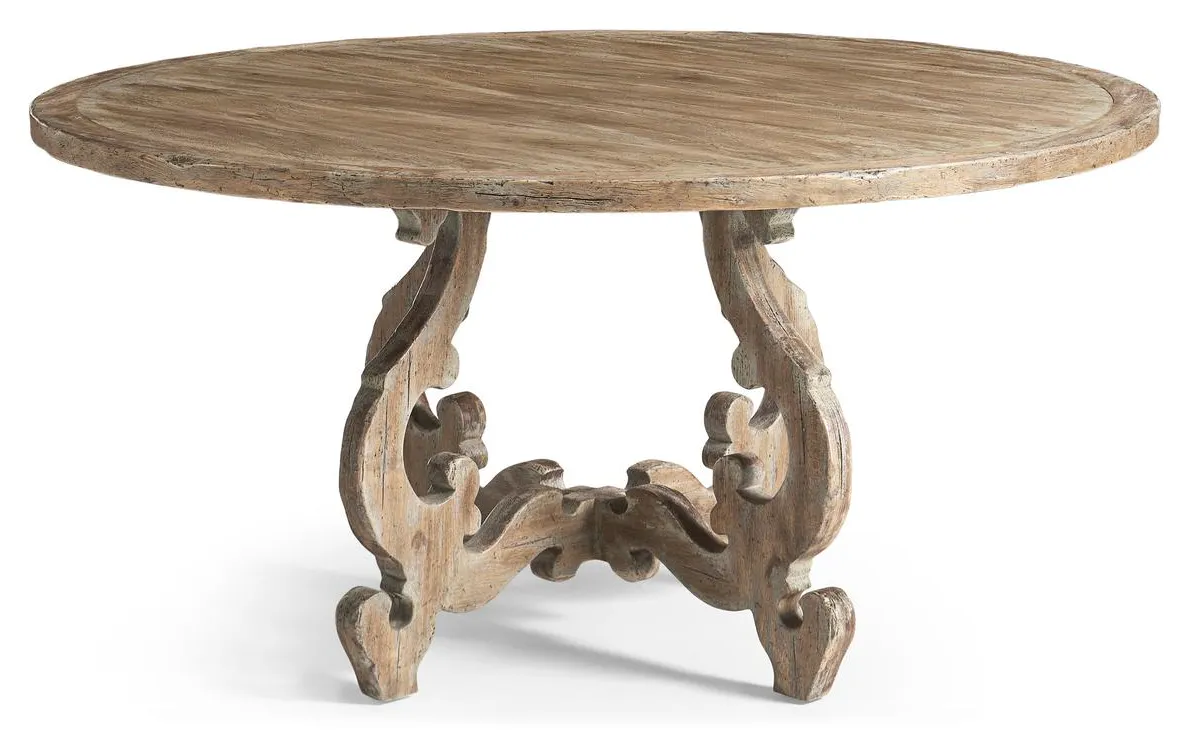 Jonathan Charles 491347-LSW-60D Caldera Round Dining Table 60" Jonathan Charles 491347-LSW-60D Caldera Round Dining Table 60"