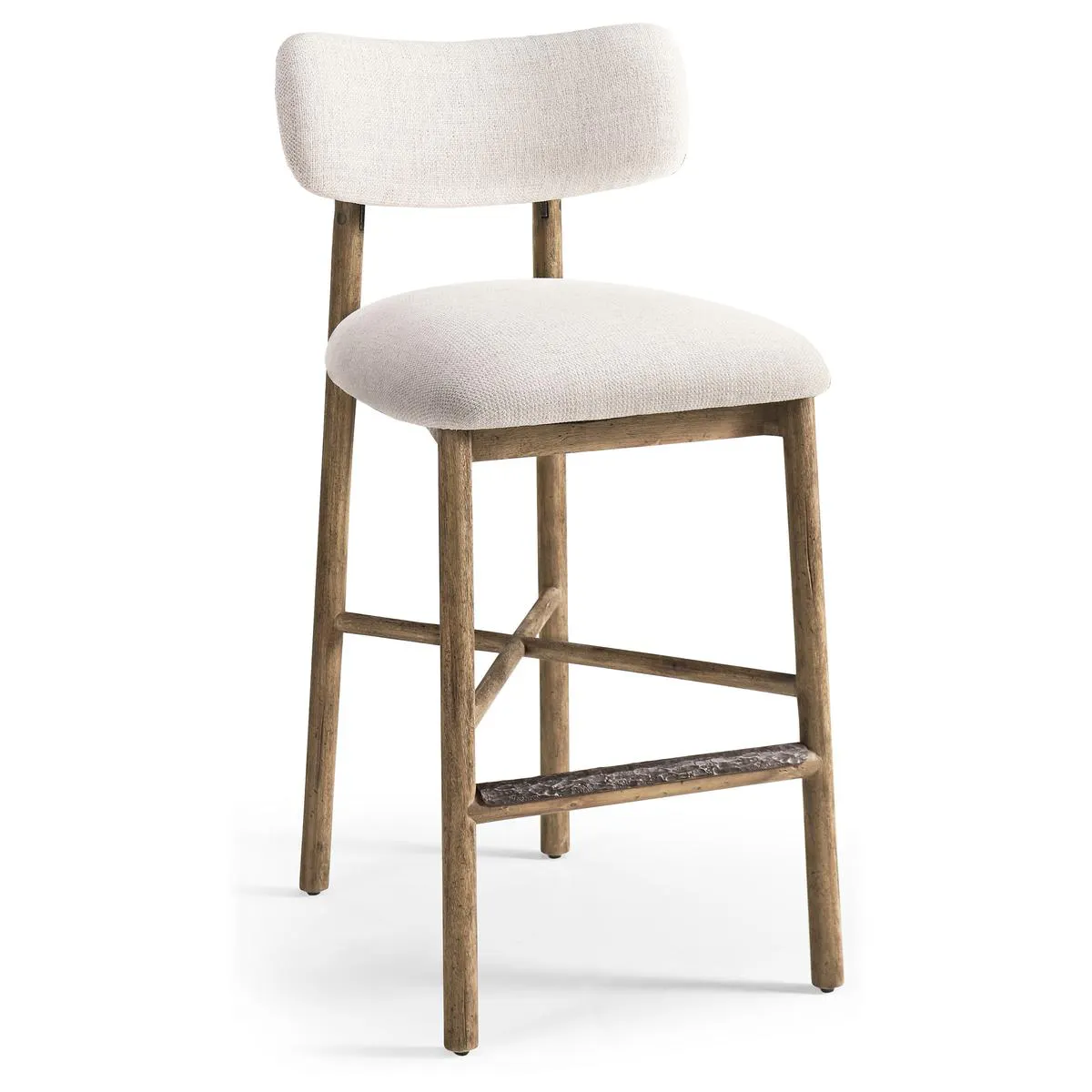 Jonathan Charles 491349-TLA-BS-F075 Stone Ridge Upholstered Bar Stool