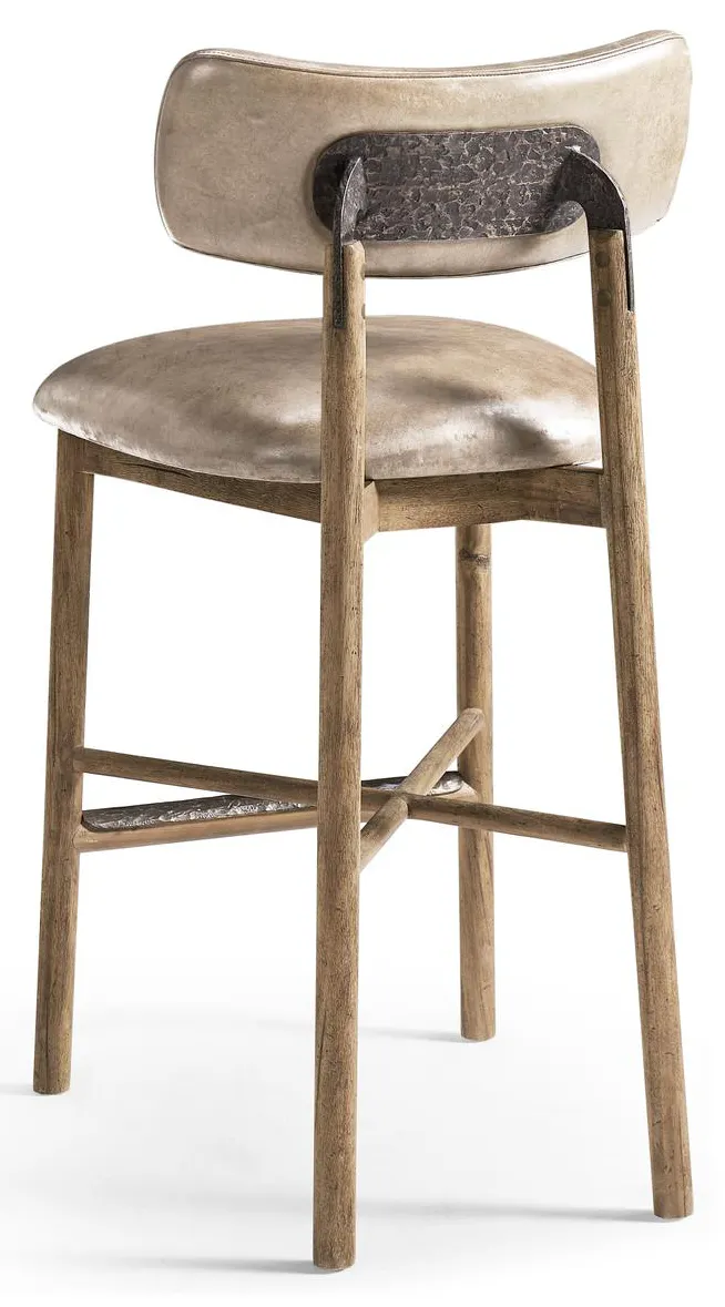 Jonathan Charles 491349-TLA-BS-L045 Stone Ridge Leather Bar Stool Jonathan Charles 491349-TLA-BS-L045 Stone Ridge Leather Bar Stool