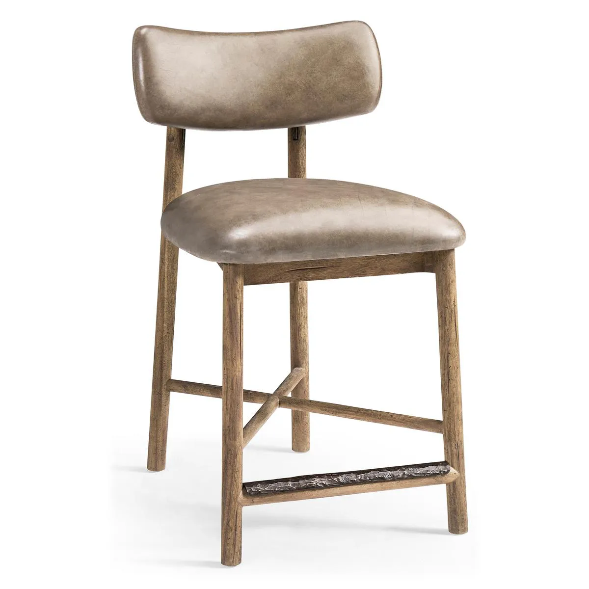 Jonathan Charles 491349-TLA-CS-L045 Stone Ridge Leather Counter Stool
