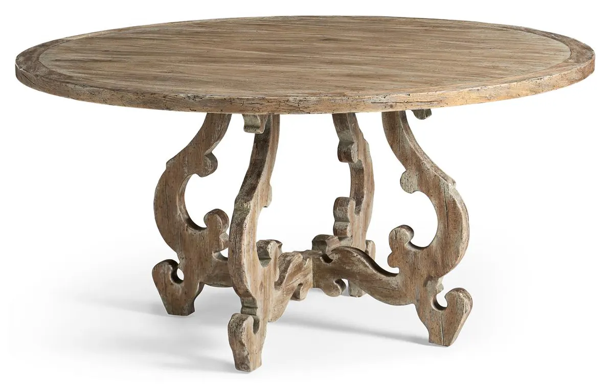Jonathan Charles 491347-LSW-60D Caldera Round Dining Table 60" Jonathan Charles 491347-LSW-60D Caldera Round Dining Table 60"