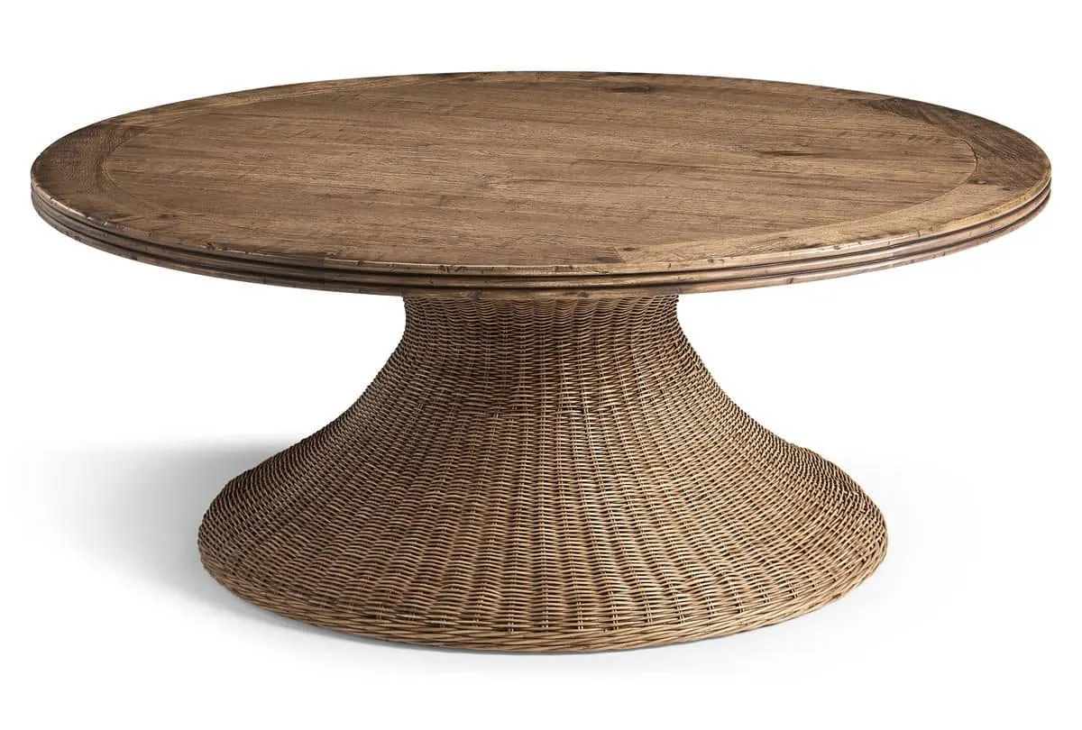 Jonathan Charles 491331-C012 Palm Court Rattan Coffee Table