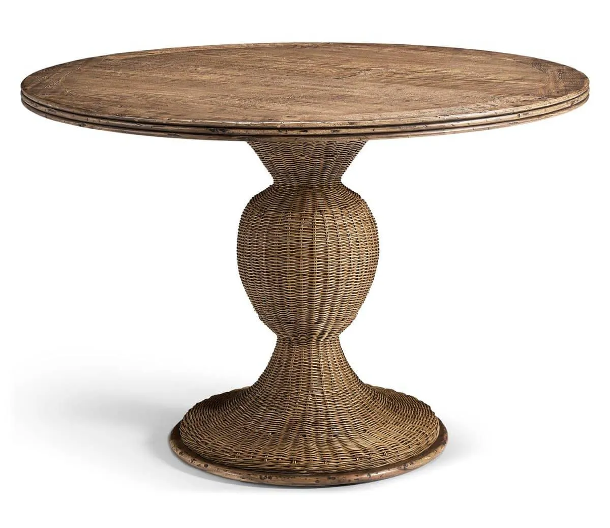 Jonathan Charles 491329-C012 Palm Court Rattan Round Table 46″